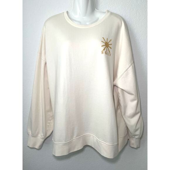 Roxy Women's NWT Coastal Motion Oversized Crew Sweatshirt Colorful Print - XXL - Picture 2 of 5